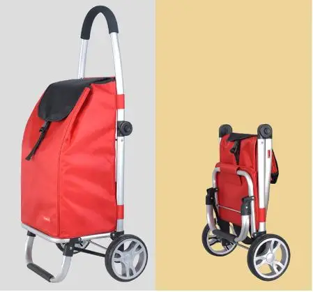 shopping cart folding trolley car stair cart portable luggage trolley