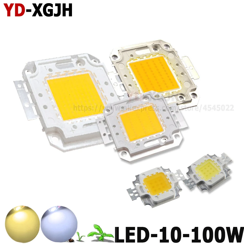 10W 20W 30W 50W 100W High Power warm white/white LED COB  for DIY Outdoor Flood Light High Bay Light Spot Light