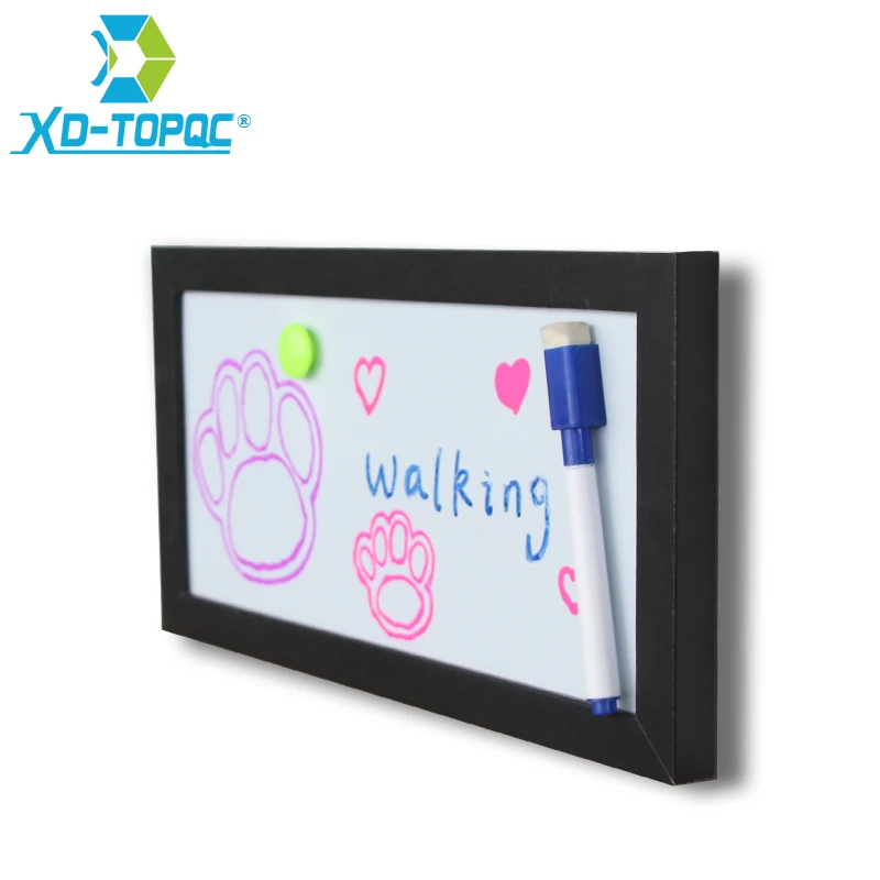 XINDI New 15x30cm Mini Whiteboard MDF Frame Magnetic White board Home Decorative Memo Message Erasable Boards Free Shipping WB20