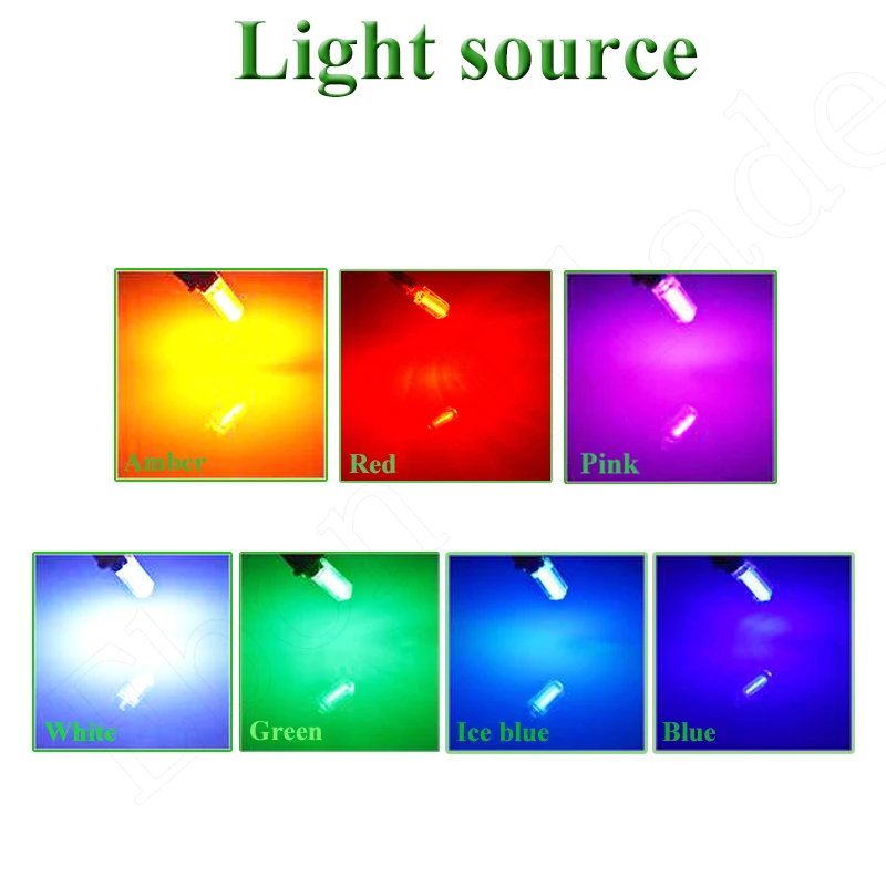 2 X Yellow Amber Led T10 W5W COB Car LED Lighting Marker Lamp Interior Side Light Warning Parking Clearance Bulb Lights 12V Auto