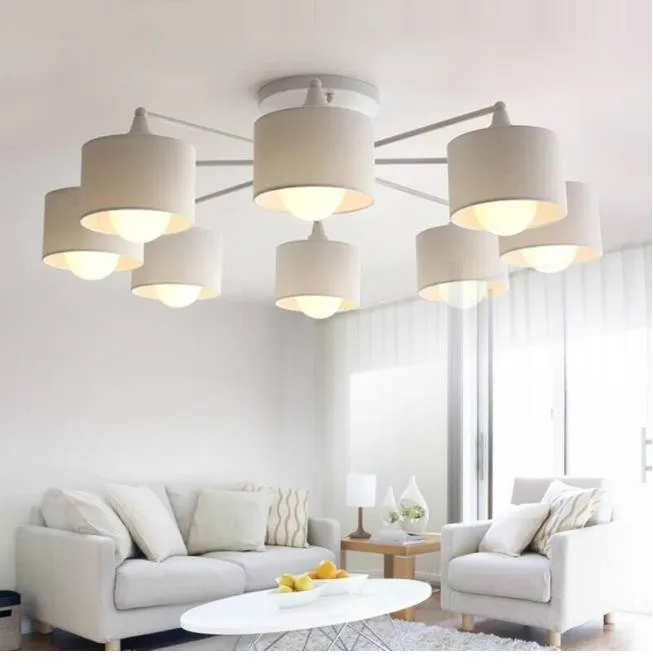 LED ceiling Chandelier For Living Room E27 Chandelier Lighting With Lampshades Dining Chandeliers Modern Kitchen Lamps lights