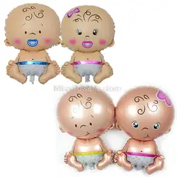 1 PCS Girl Boy Pacifier Baby Angel Child Foil Balloon For Newborn Baby Shower Birthday Party Decoration