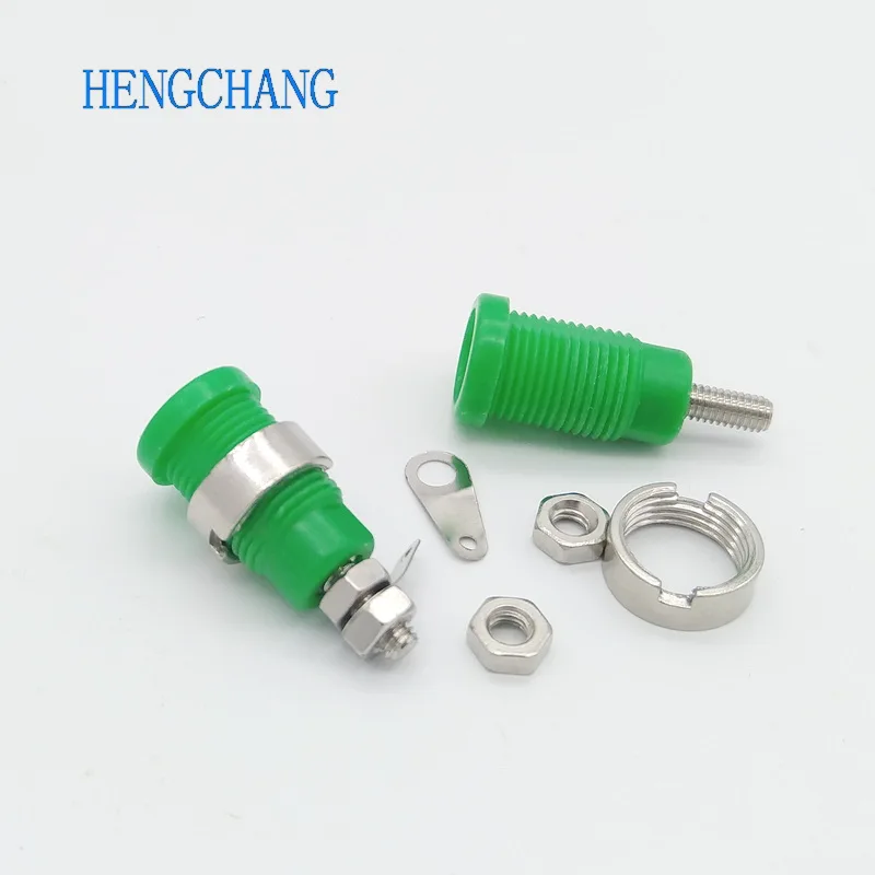 4mm banana socket Insulated Safety 4mm Banana Female Jack Panel Mount Socket Binding Post Connector 10Pcs