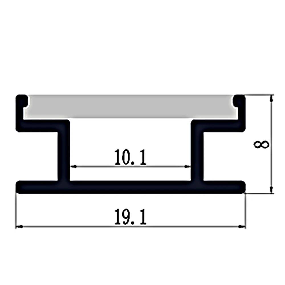 20m(20pcs) a lot, 1m per piece led aluminum profile slim AP1806-1m with milky diffuse cover or clear cover