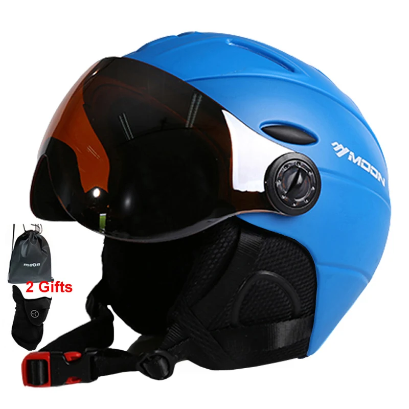 MOON プロフェッショナルハーフカバースキーヘルメット一体成型