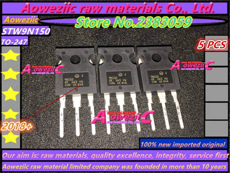 

Aoweziic 2018+ 100%new imported original STW9N150 W9N150 9N150 TO--247 MOSFET 9A 1500V