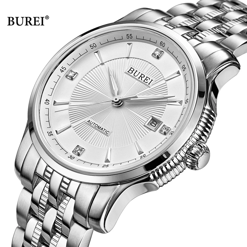 

BUREI Men's Mechanical Dress Watch Brand Luxury MIYOTA Movement Business Automatic Wristwatches Waterproof for Men Reloj Hombre