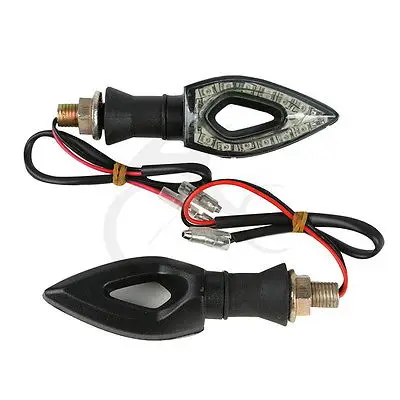 Universal LED Turn Signal Light Blinker Winker For Harley Honda Yamaha Hollow Knife Style