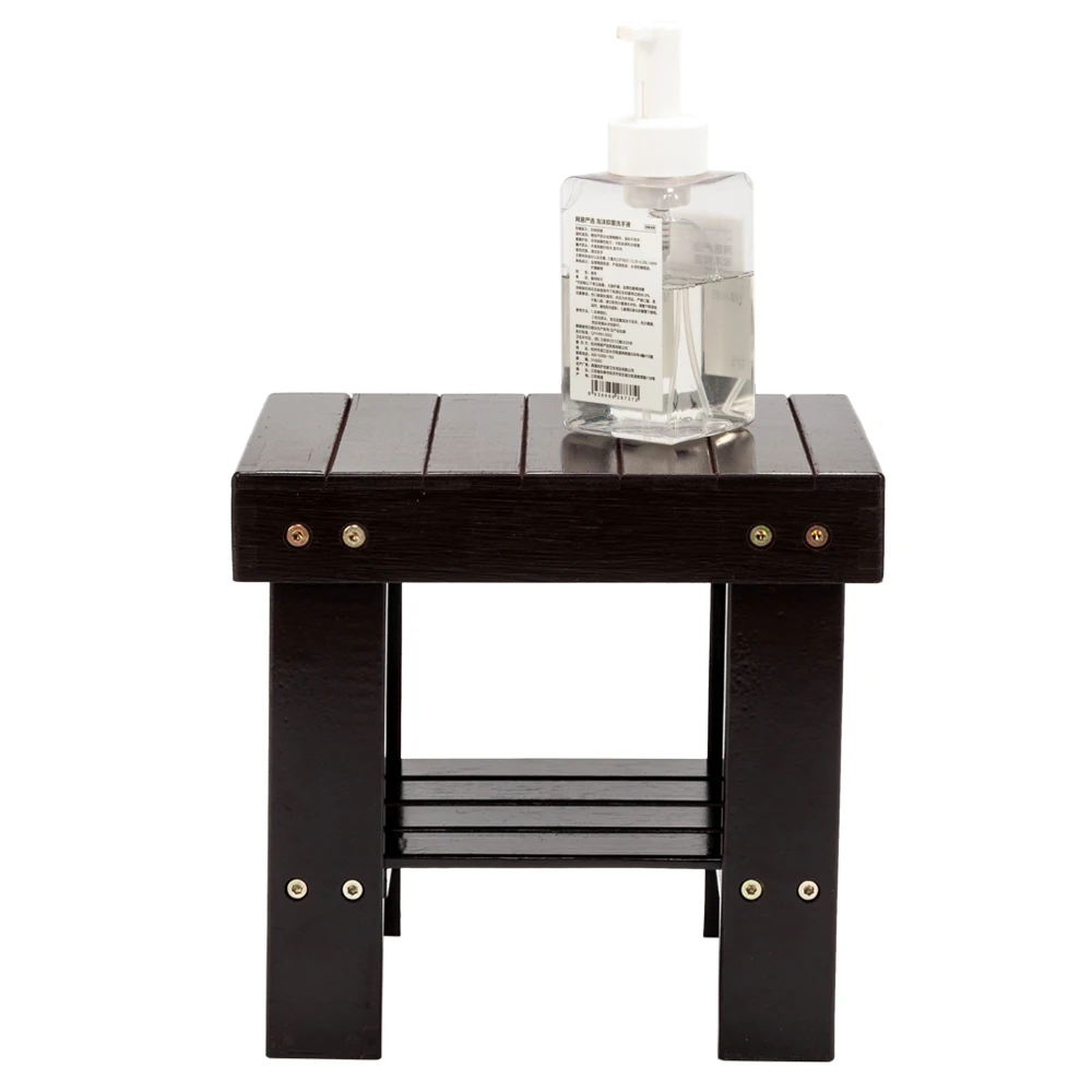 Banco infantil de bambu café