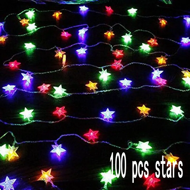 100 Đèn Led Đầy Sao Dây 10M Cổ Tích Ngôi Sao Dây Ánh Sáng Cho Ngày Lễ Tiệc Giáng Sinh Năm Mới Cưới Tiệc Sinh Nhật trang Trí