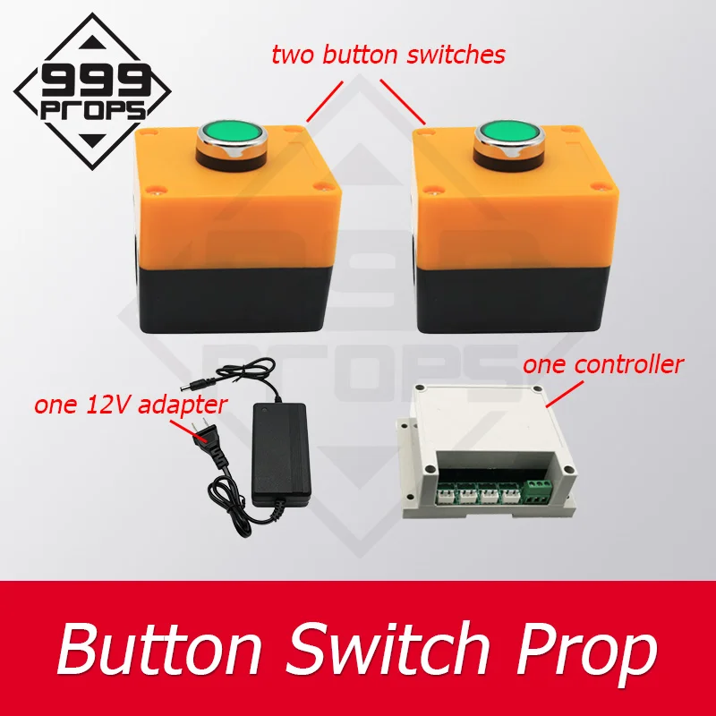 Button Switches Escape Room Prop press correct password to unlock real life console switch game manufacture