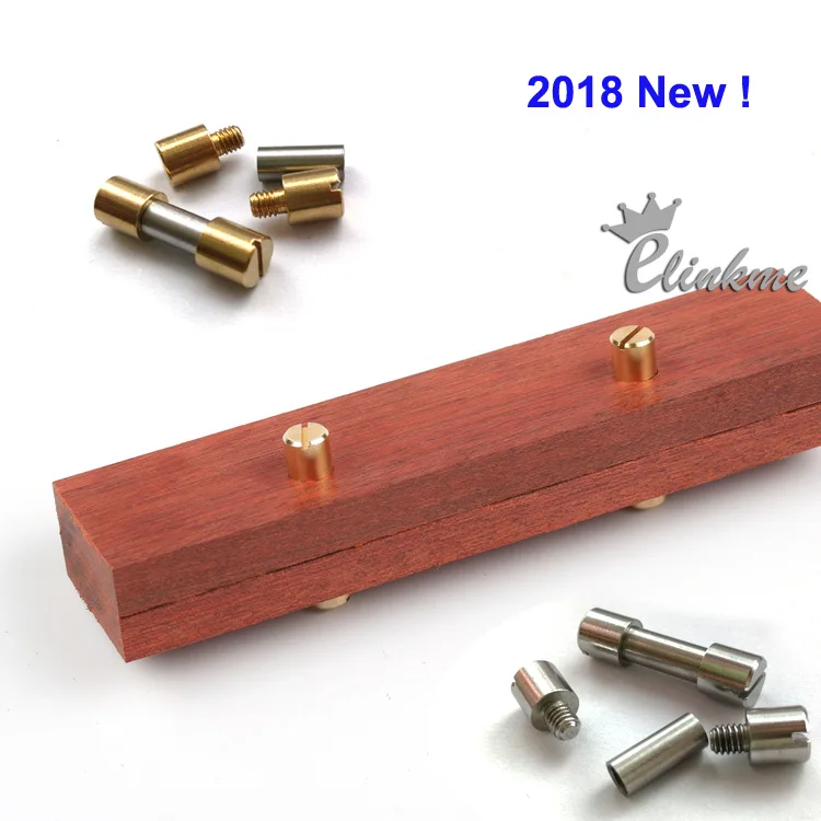 4ชิ้น/ล็อต,6มม.X 28มม.(6X13) ทองเหลืองหรือสแตนเลส Corby Bolts Fastener สแตนเลสและทองเหลือง Tactics ล็อค Rivet มีด DIY(EAM)