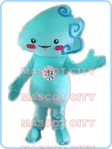 

blue cloud mascot costume fresh air wholesale cartoon cloud advertising theme cosplay costumes carnival fancy dress kits 2670