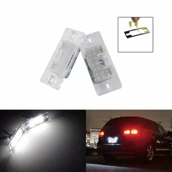 ANGRONG 2x LED License Number Plate Light No Error For VW Touareg 7L Tiguan 5N Passat Golf 5D Passat B5.5 5D (CA204)