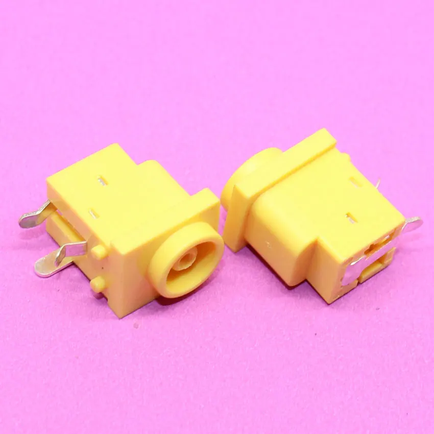 YuXi Laptop power socket For Fujitsu interface portable devices 6.0 * 1.0 yellow holes DC Power Jack for Sony PJ004