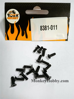 DHK RC CAR PARTS 8381-011 Flathead screw KM3X10mm (16 pcs)