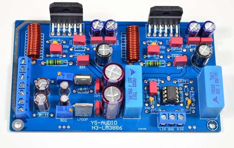 68W+68W NE5532+LM3886 fever HiFi power amplifier board