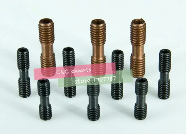 Free shipping 10pcs Clamp Screw ML0520/ML0620/ML0625/ML0630/ML0830/ML1030 CNC lathe Turning Tool Spare Screw Double screw