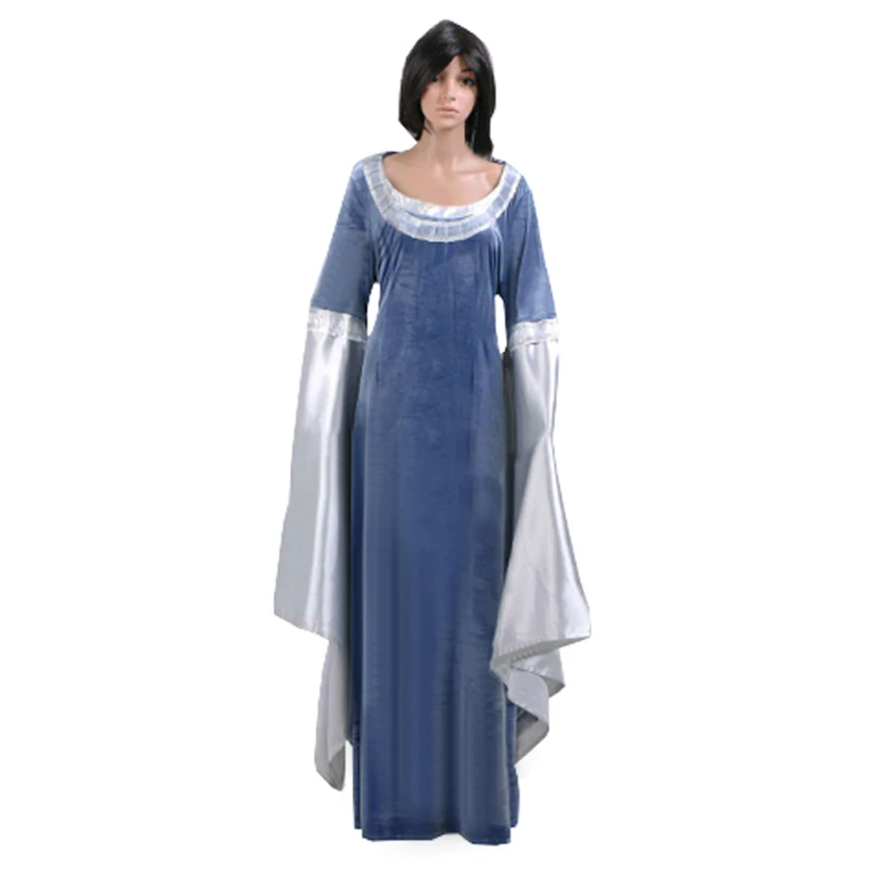 Arwen Traveling Dress Costume blue dress 11