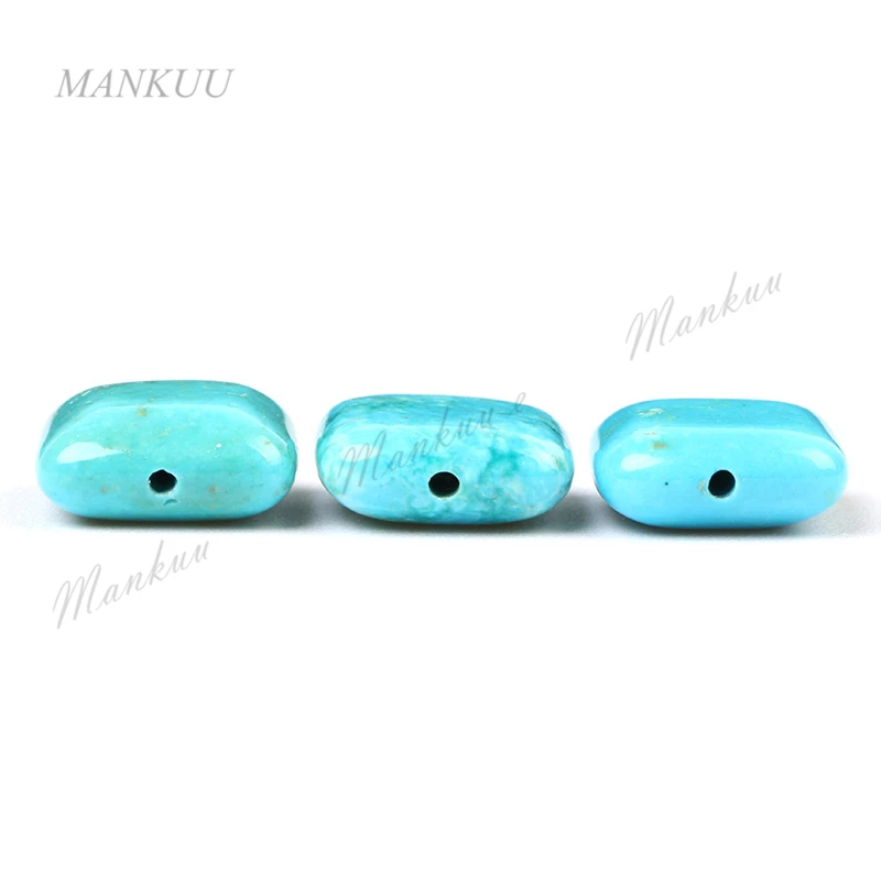 Brazil Agates Natural Stone Square Shape Stabilized Turquoises Loose Bead Charm DIY Jewelry Accessories for Bracelet Necklace