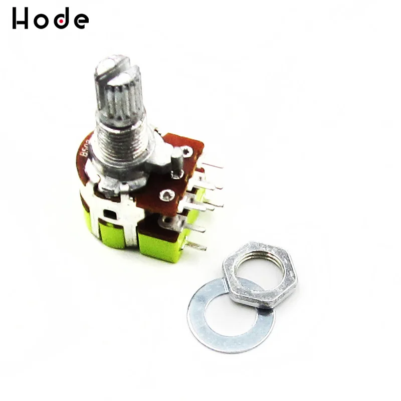 High Quality B50K 50K Ohm Dual Linear Taper Volume Control Potentiometer Switch