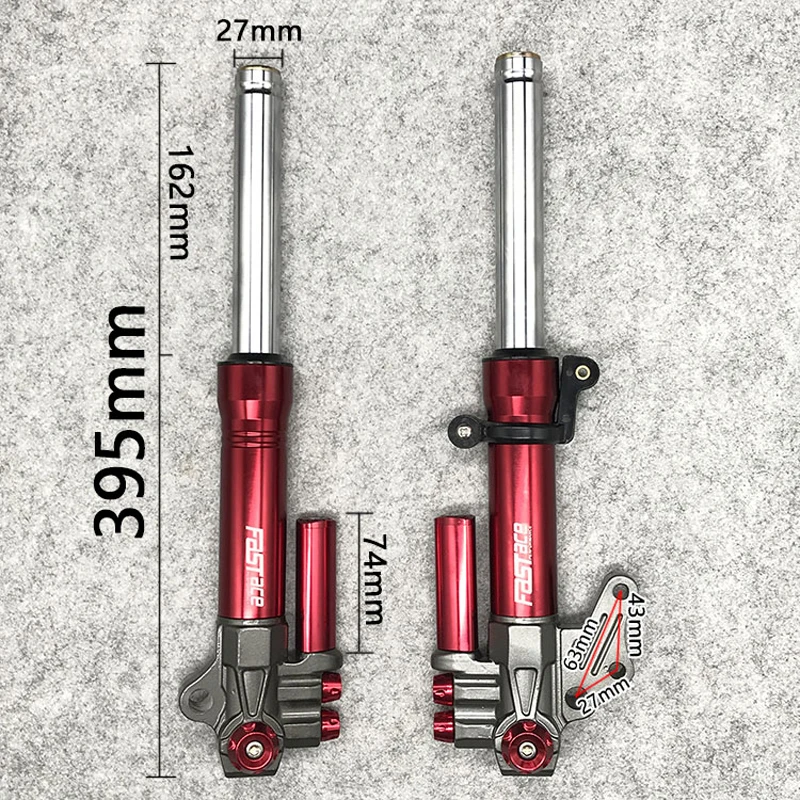 2 Pieces Motorcycle Front Shock Absorbers Suspension Hydraulic Fork For YAMAHA Force GY6 RSZ