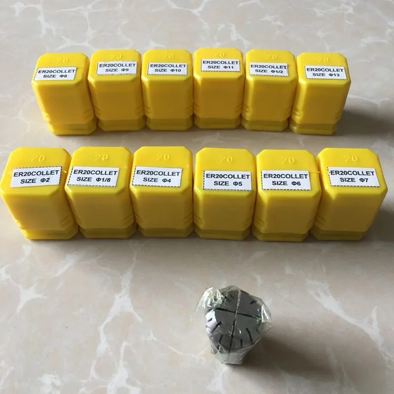 8/10/13/16pcs 1mm ~ 13mm ER20 정밀 스프링 콜릿 세트 CNC 밀링 선반 공구 ER20 스프링 콜렛 척