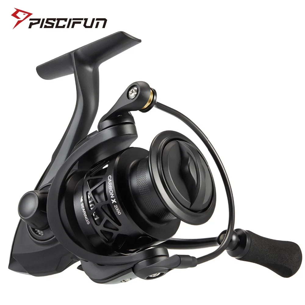 Piscifun Carbon X Spinning Reel Light to 162g 5.2:1 / 6.2:1 Gear Ratio 11 BB 1000 2000 3000 4000 Saltwater Fishing Reel