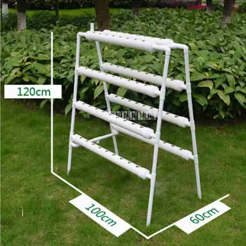 New Hydroponic Vegetable Double-sided Eight-tube Soilless Cultivation Equipment Balcony Three-dimensional Layered Flower Frame