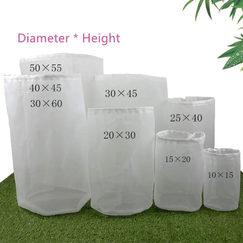 A Type Home Brew Filter Bag Brewing Reusable Wort Fine Mesh Grain Filter Bag For Malt Boiling 1PCS