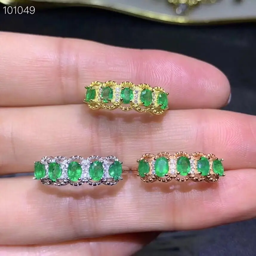 Special products, natural emerald rings3, compact and luxurious, 925 silver favorite shops.