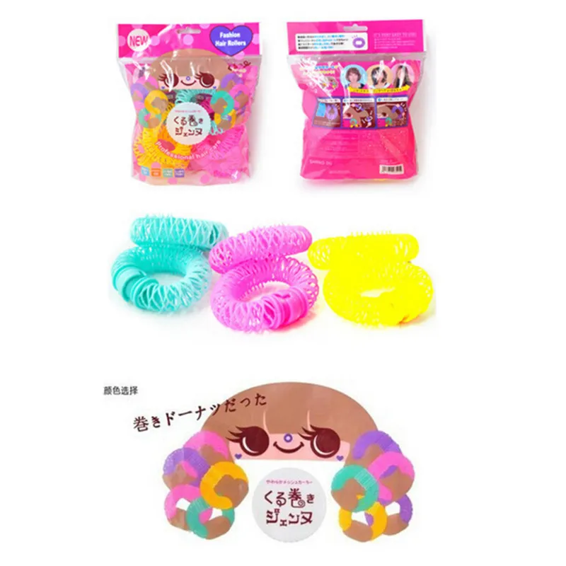 Hairdress Magic Hair Curler Spiral Curls Roller Donuts Curl Hair Styling Tool Hair Accessories DIY 8 Pcs 7cm*6 cm view 3