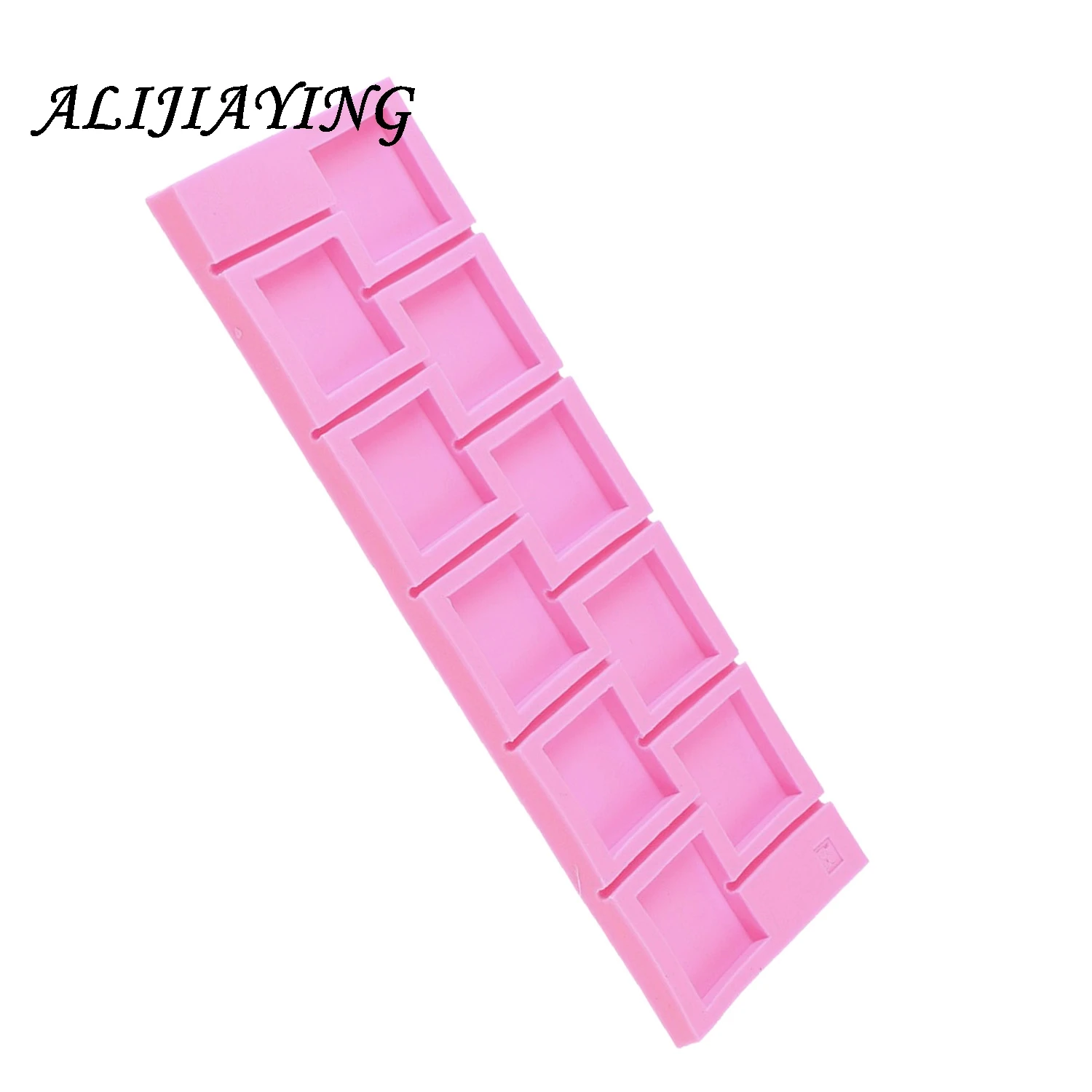 1Pcs 3D Square Lollipop Mold DIY Fondant Cake Round Shaped Silicone Bakeware Kitchen Dining Bar Home Party D0458