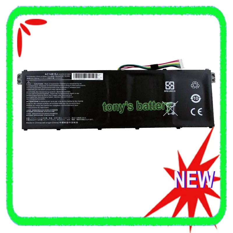 

New AC14B18J Battery for Acer Aspire ES1-111 ES1-111M ES1-311 ES1-511 ES1-711 ES1-711G ES1-521/531/572 R3-131T Laptop