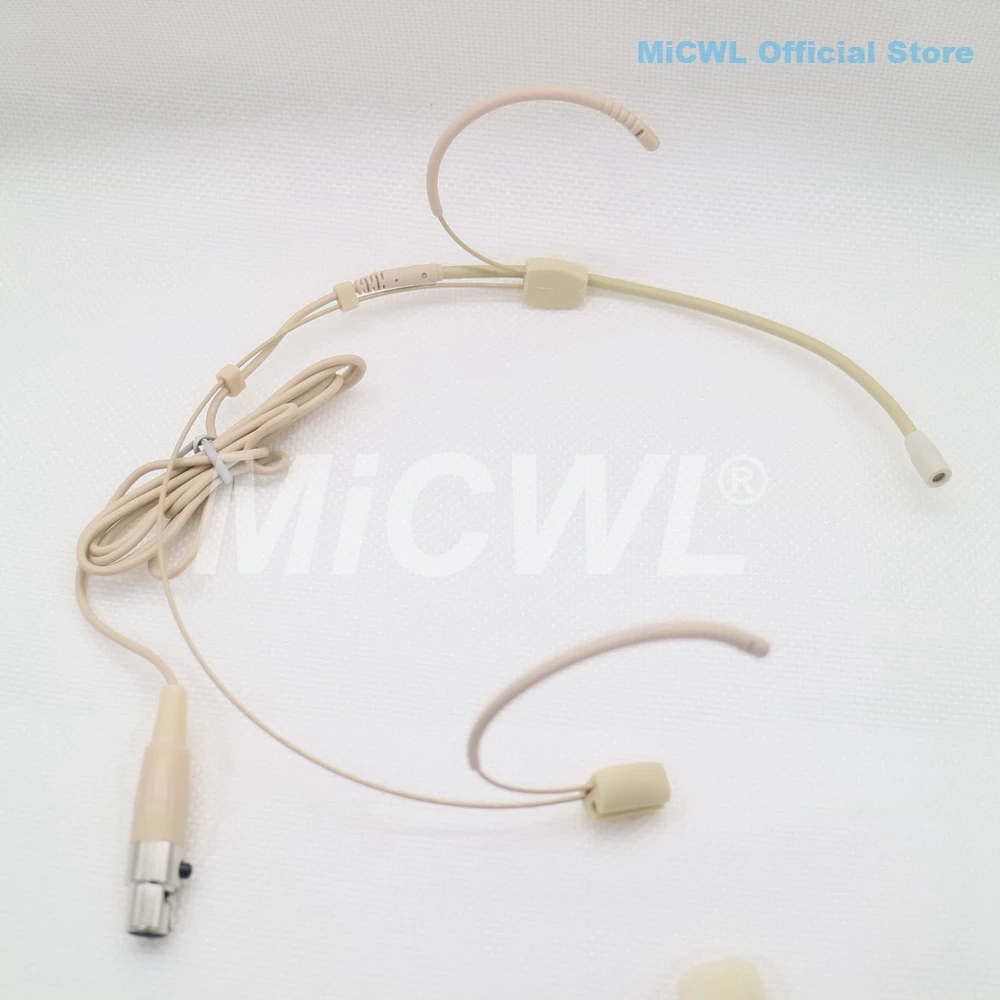 

New Beige Head HeadMic Headset Microphone Mics for AKG Samson Gemini Radio System XLR mini 3Pin TA3F Omnidirectional Mic