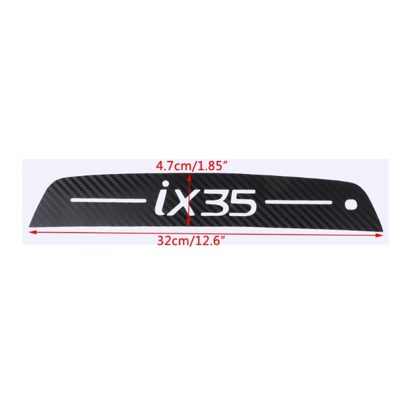 Rear Spoiler Trunk Bumper Brake Light Sticker Carbon Fiber For Hyundai Tucson ix35 H8WE