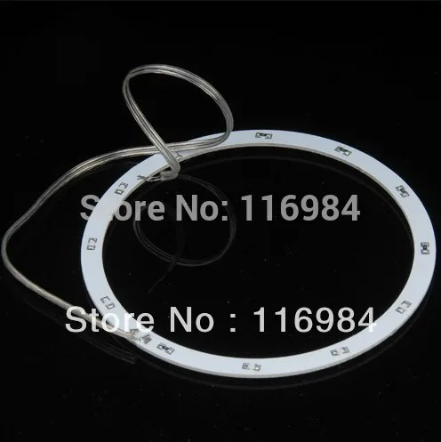 2PCS X White blue yellow red Green 150mm 45 LED Angel Eyes Ring Round Car SMD Light Lamp Bulb Headlight