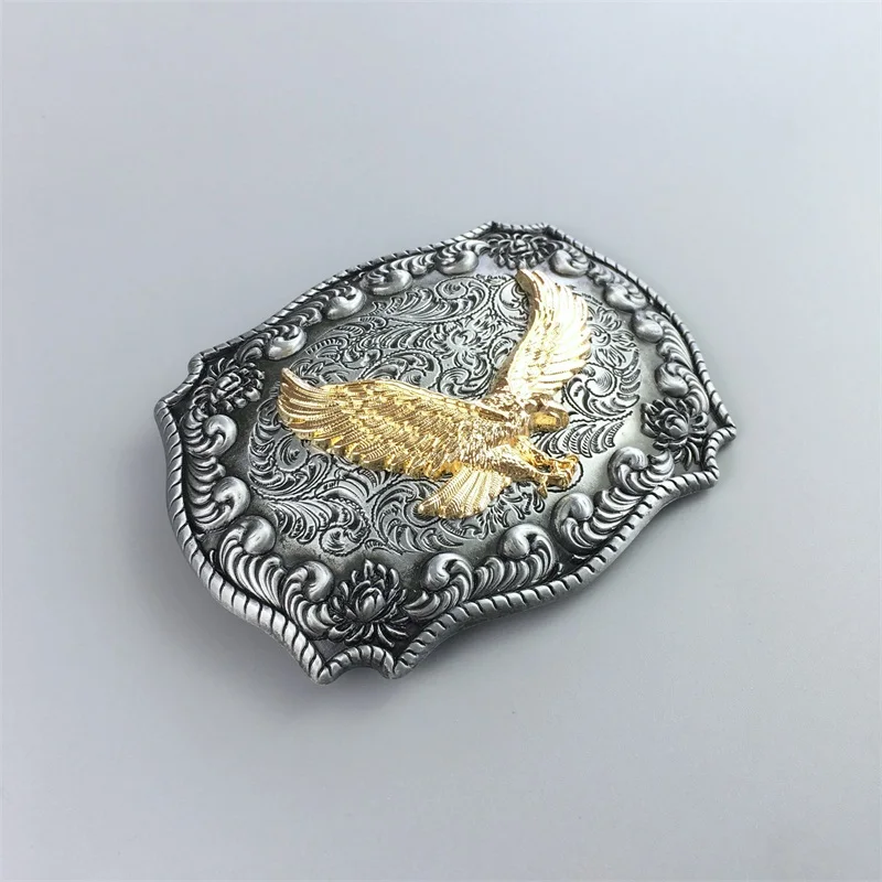 JEAN\'S FRIEND New Western Rodeo Fly Eagle Double Color Belt Buckle also Stock in US BUCKLE-WT128