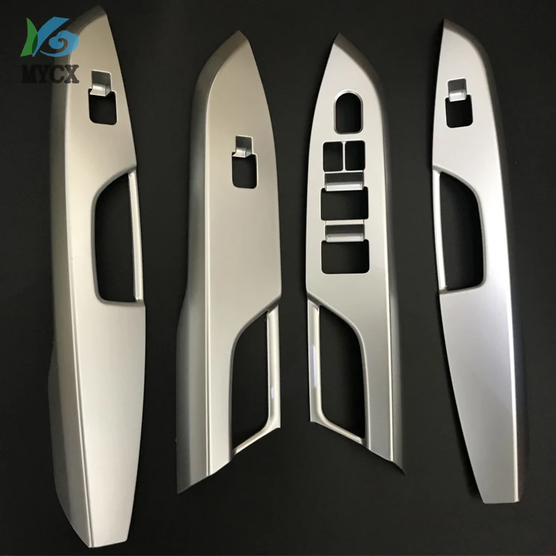 4pcs Car Styling Stainless Steel Door Handle Holder Window Lift Switch Cover Trim Accessories For Suzuki Vitara 2016 2017 2018