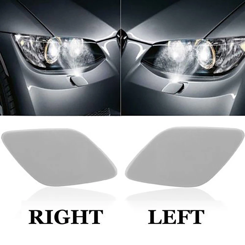 JXLCLYL 2pc L+R Passenger Side Headlight Washer Cover For B-M-W E92 E93 3 Series 05-10