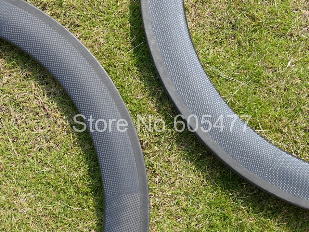 Glossy / Matt Tubular Rim 60mm 50mm 38mm Full Carbon Road Bike Rims 23mm 25mm Width