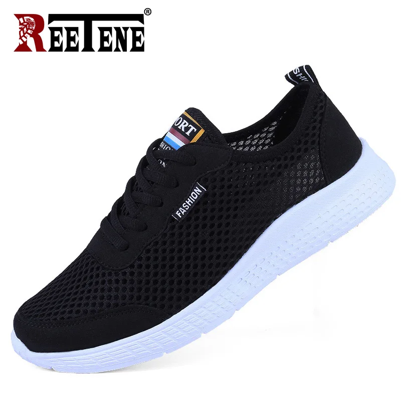 REETENE Size 35-50 Men Casual Shoes Spring Summer Fashion Men\'S Sneakers Outdoors Mesh Shoes Men Breathable Men Shoes