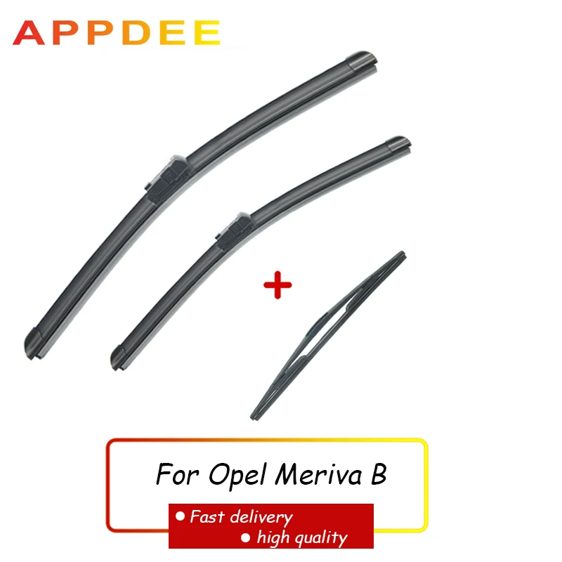 APPDEE Wiper Front Rear Wiper Blades Set For Opel Meriva B 2010-2017 2016 2015 2014 2013 Windshield Windscreen 28