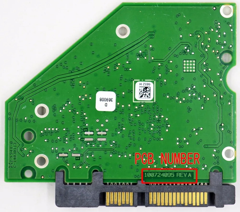 Seagate-Carte de disque dur, numéro 100724095 REV A 4094 6652 ST500DM002 ST1000VM002 ST2000DX001 ST2000DM001