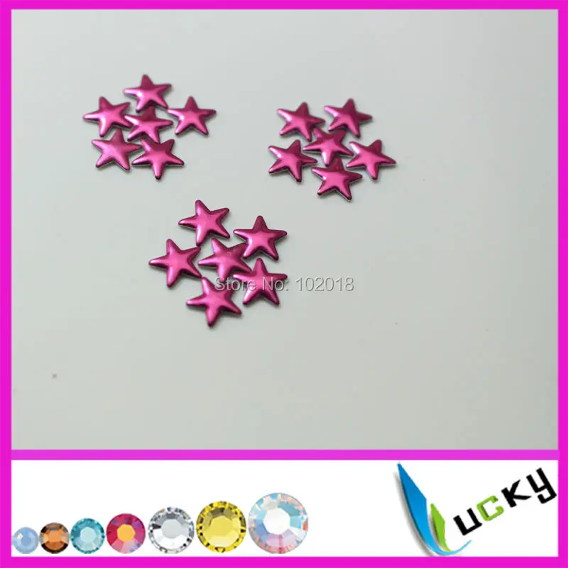 FREE SHIPPING!!!  10mm  2880PCS 2016 LUCKY new design copy korean star nailhead hotfix nailhead hot fix studs