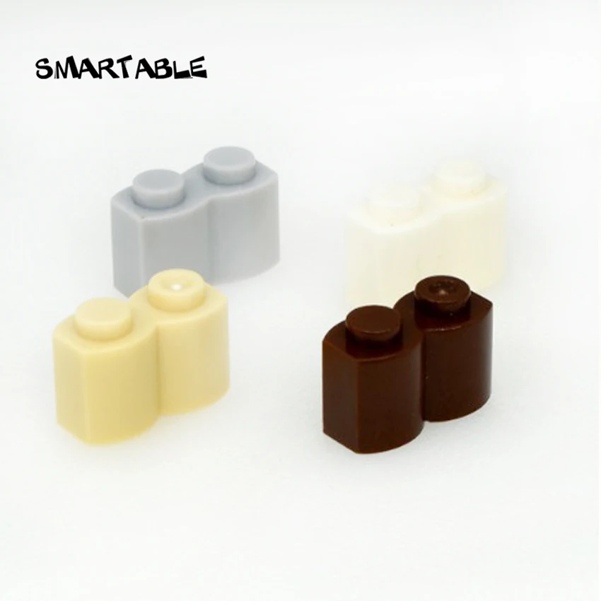 Smartable Brick Special 1x2 with Wave Building Blocks Parts Toys For Kids Compatible 30136 80pcs/lot