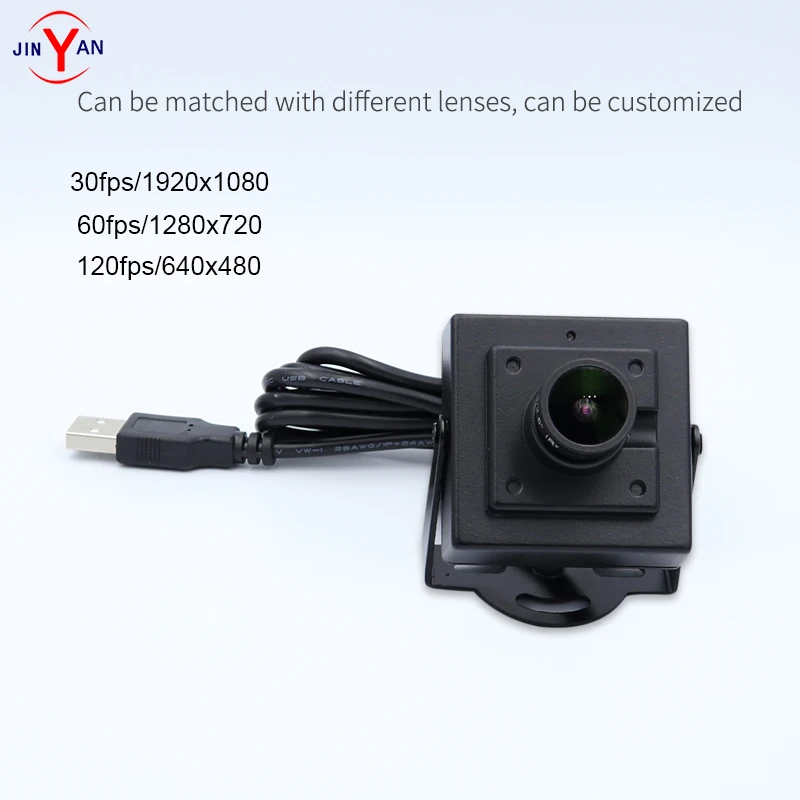 

2MP HD undistorted camera OV2710 standard UVC protocol USB2.0 industrial camera 120fps frame