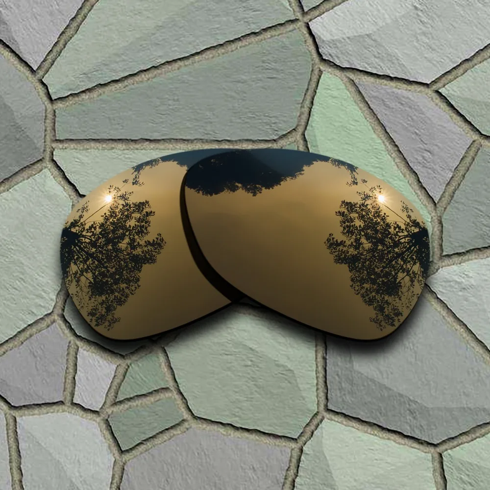 Chrome&Bronze Copper Anti-scratch Polarized Replacement Lenses for Oakley Crosshair 2012
