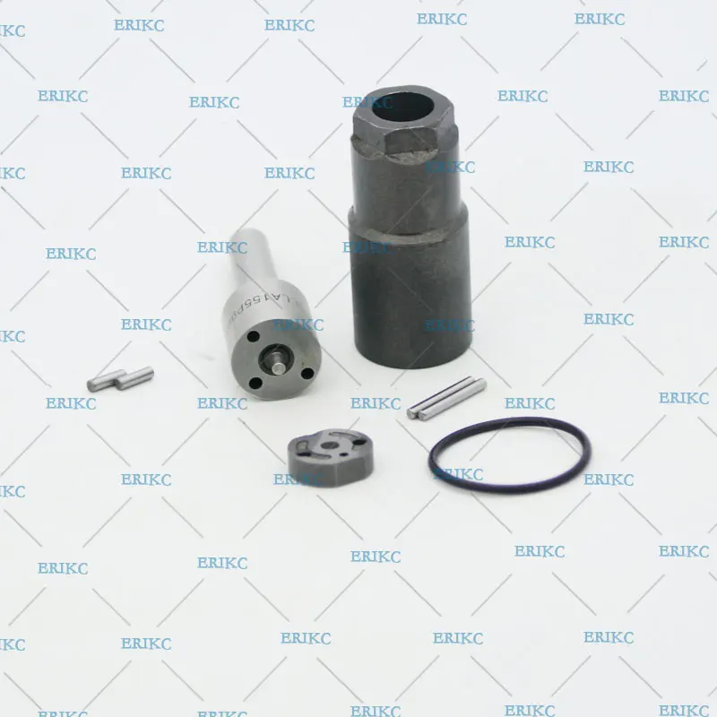 ERIKC Fuel Injector 6790 6791 D28-001-801+C Repair Kit Nozzle DLLA155P1090 Control Valve Plate 36#, Pin, O-Ring For Diesel 6114