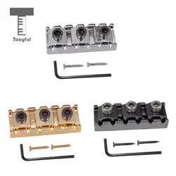 Tooyful Electric Guitar String Locking Nut with Allen Wrench Screws for Tremolo Bridge 43mm